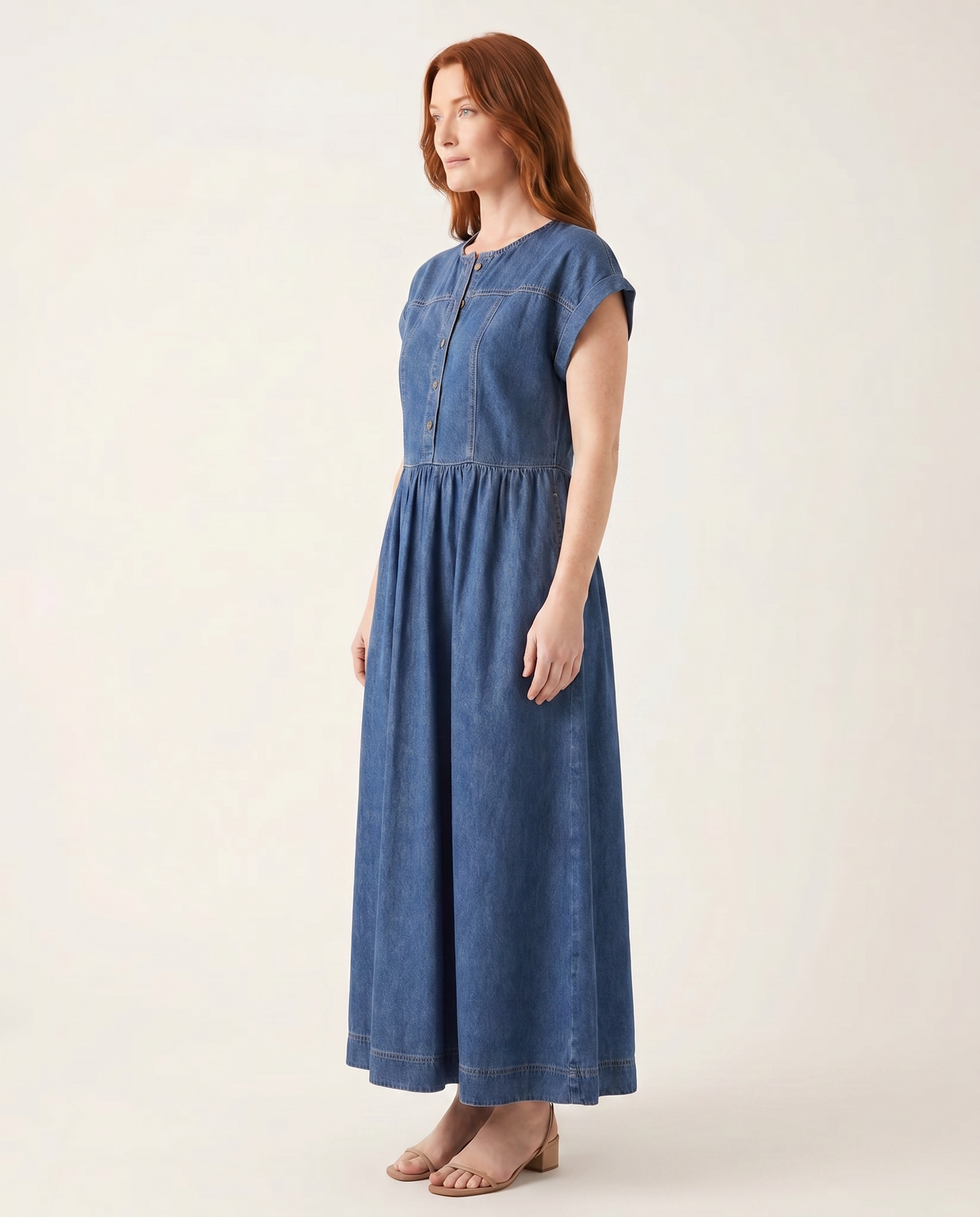 Sierra Blue Denim Maxi